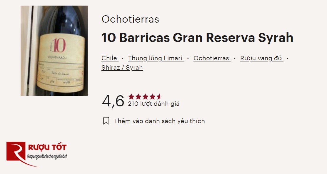 anh danh gia that ve ruou vang 10 ocho tierras gran reserva syrah