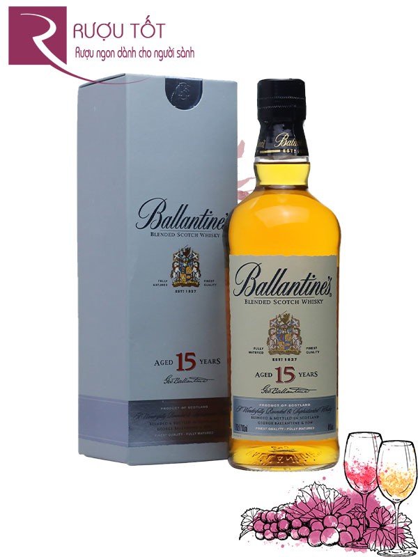 Rượu Ballantines 15 Years Blended Scotch Whisky