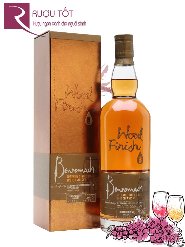 Rượu Whisky Benromach Wood Finish Chateau Cissac