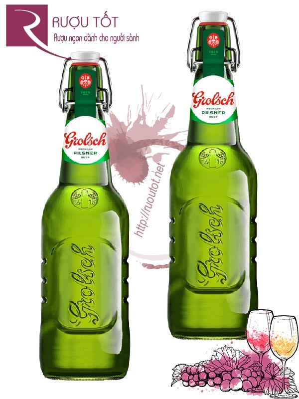 Bia Grolsch Swingtop 5% - Chai 450ml