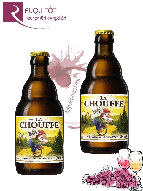 Bia La Chouffe Blonde 8% - Chai 330ml