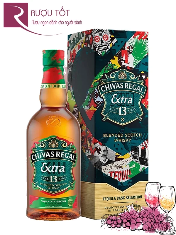 Rượu Chivas 13 Xanh Tequila Casks