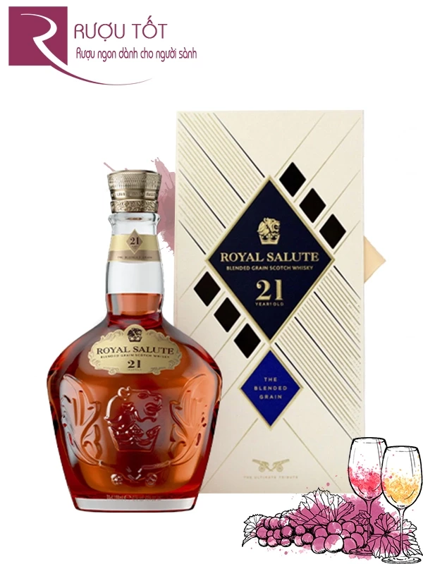 Rượu Chivas 21 Chai Thuỷ Tinh - The Blended Grain