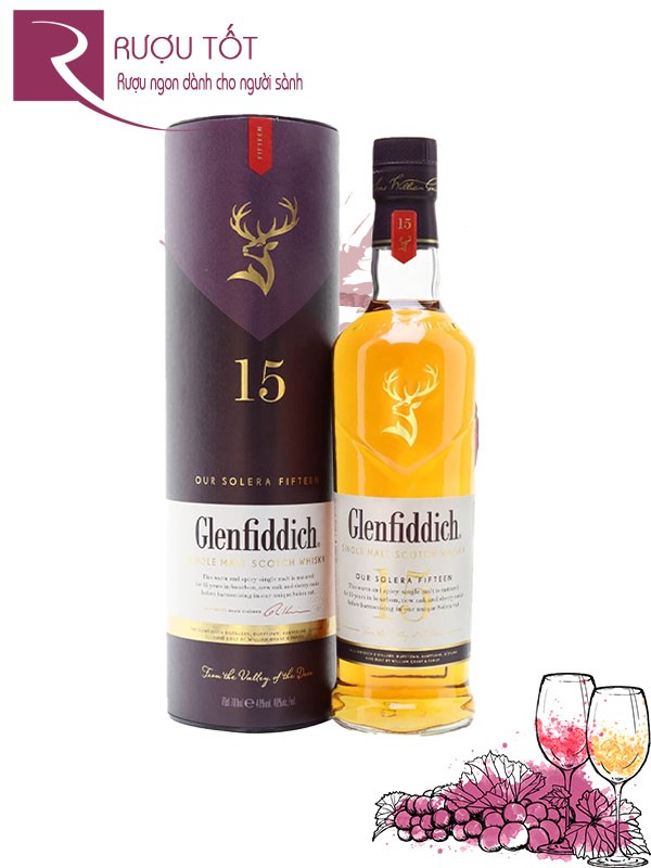 Rượu Glenfiddich 15 Single Malt Scotch Whisky