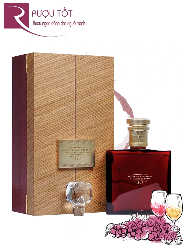 Rượu Johnnie Walker 40 Master's Ruby Reserve