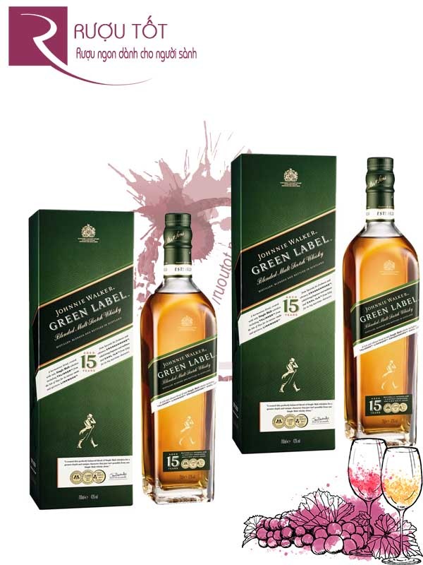 Rượu Johnnie Walker Green Label 750ml