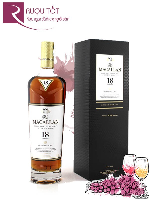 Rượu Macallan Sherry Oak 18 700ml