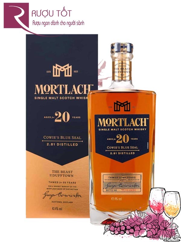 Rượu Mortlach 20 Cowies Blue Seal