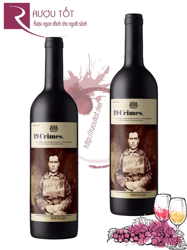 Rượu vang 19 Crimes Shiraz