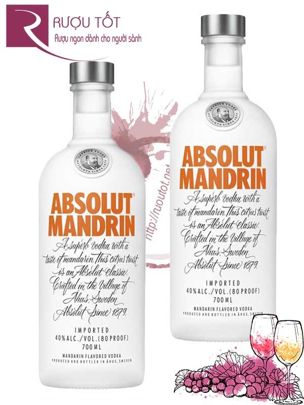 Rượu Vodka Absolut Mandrin 40%