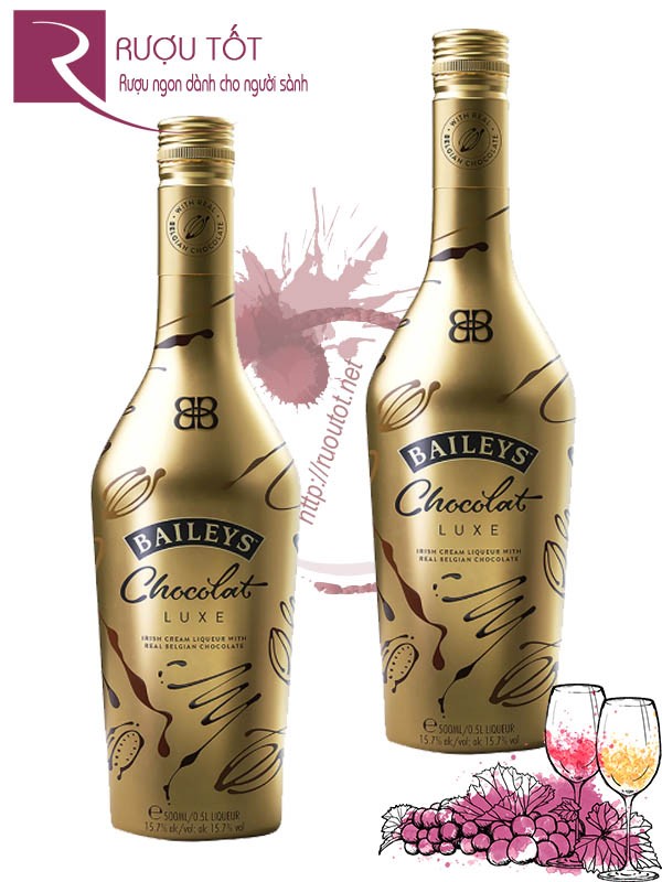 Rượu Baileys Chocolat Luxe nhãn vàng