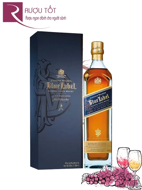 Rượu Johnnie Walker Blue Label 1 lít