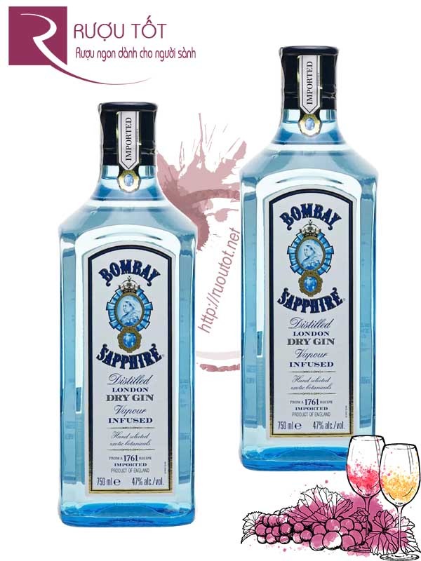 Rượu Bombay Sapphire Gin