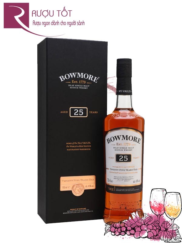 Rượu Bowmore 25 năm