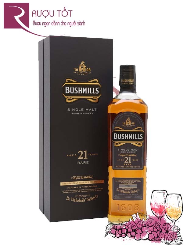 Rượu Bushmills 21 năm 700ml 40%