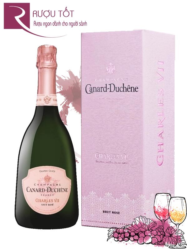 Rượu Champagne Canard Duchene Charles VII Rose