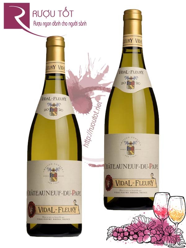 Rượu vang Chateauneuf Du Pape Vidal Fleury Blanc