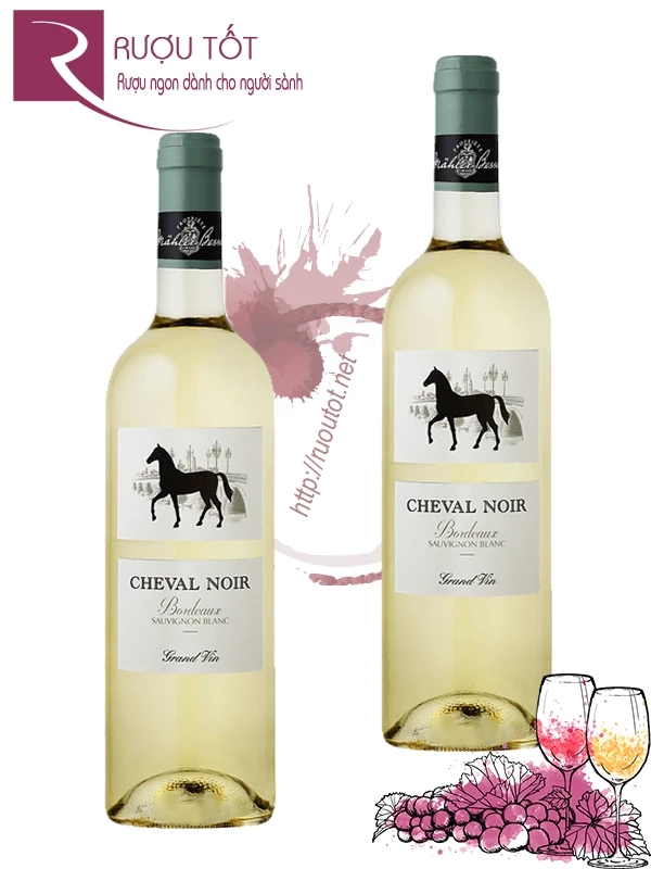 Rượu vang Cheval Noir Bordeaux Sauvignon Blanc