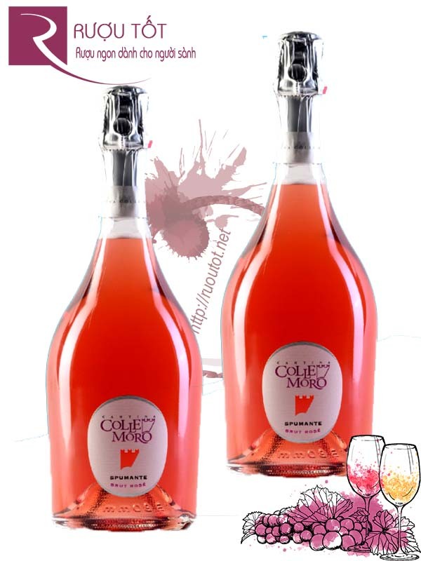 Rượu vang Colle Moro Spumante Brut Rose