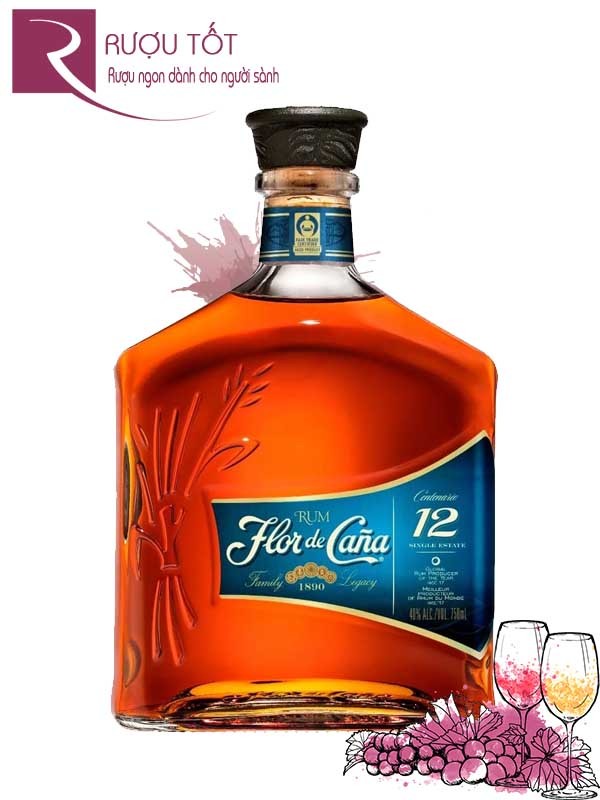 Rượu Flor De Cana 12 YO 700ml