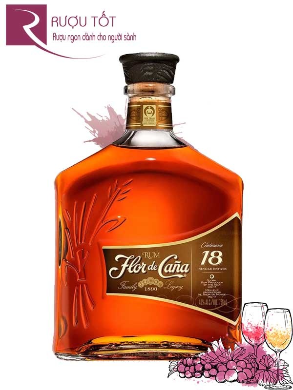 Rượu Flor De Cana 18 YO 700ml