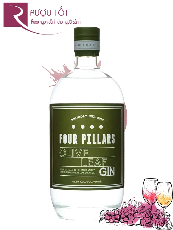 Rượu Four Pillars Olive Leaf Gin