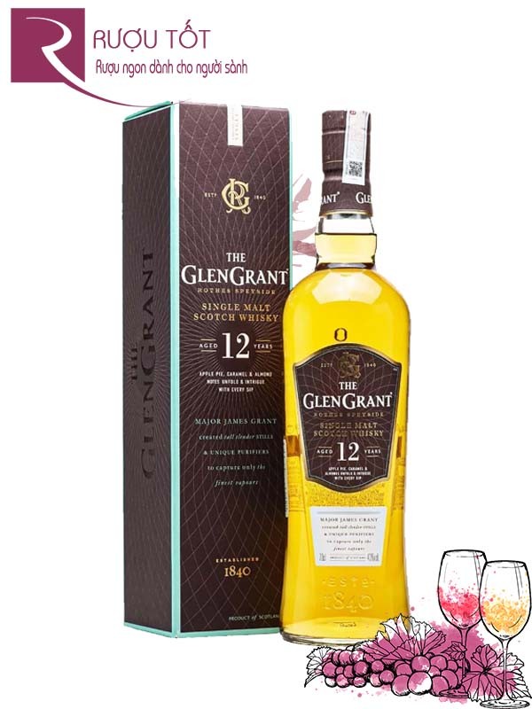 Rượu Glen Grant 12 Single Malt Scoth Whisky