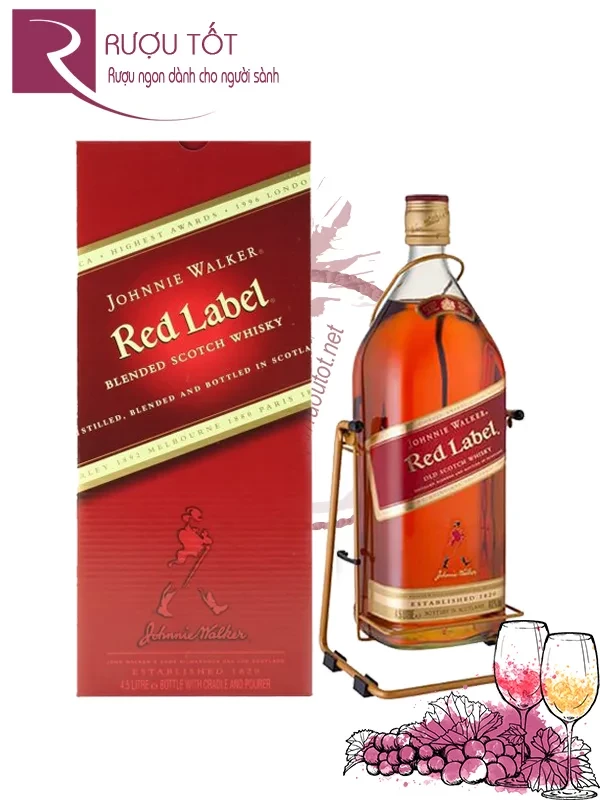 Rượu Johnnie Walker Red Label 4 5L