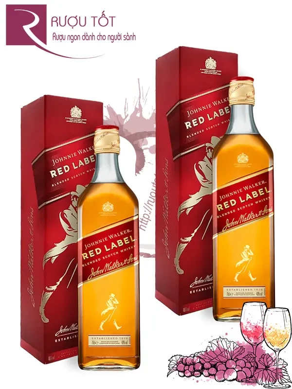 Rượu Johnnie Walker Red Label 750ml