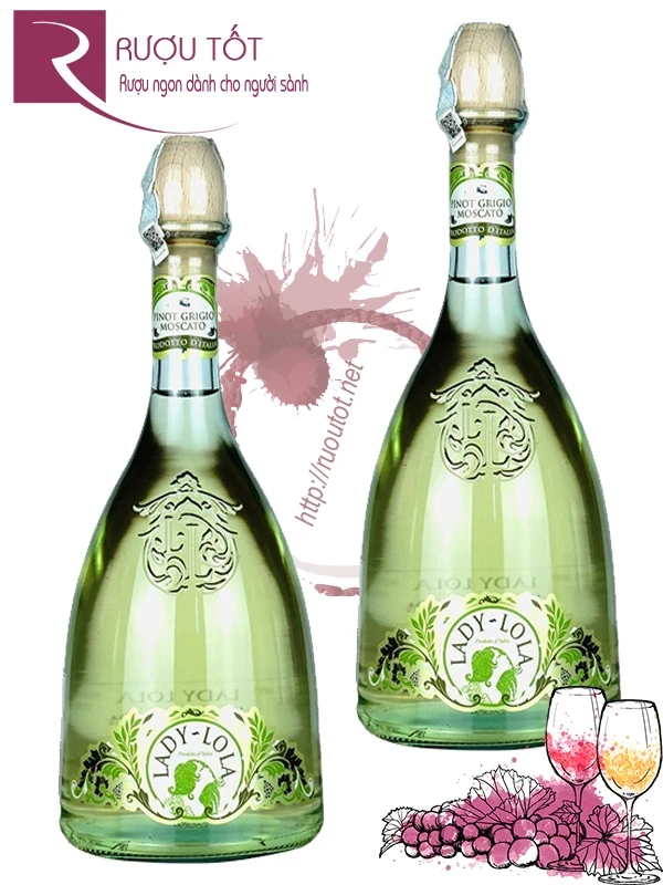 Rượu vang Lady Lola Pinot Grigio Moscato IGT