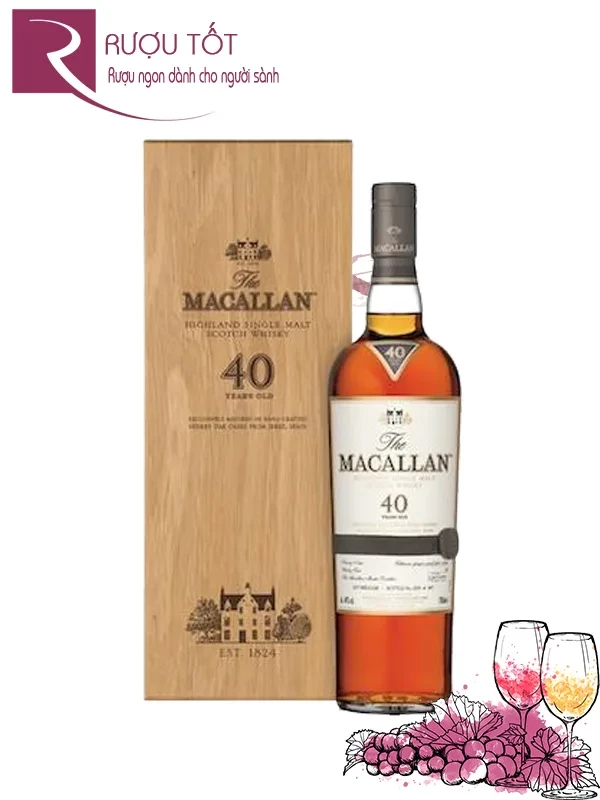 Rượu Macallan 40 Sherry Oak