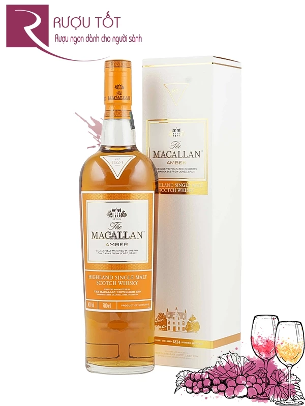 Rượu Macallan Amber 1824 700ML