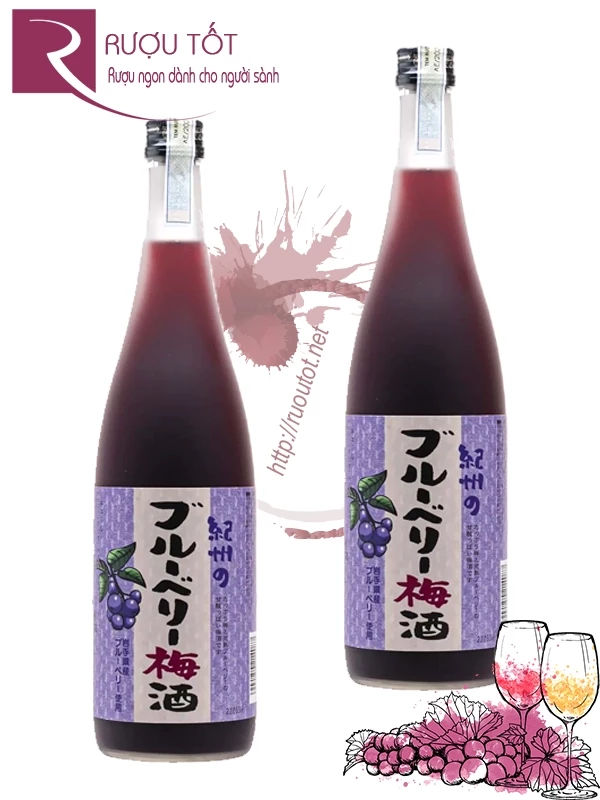 Rượu Nakano Blueberry Umeshu - Vị Việt Quất