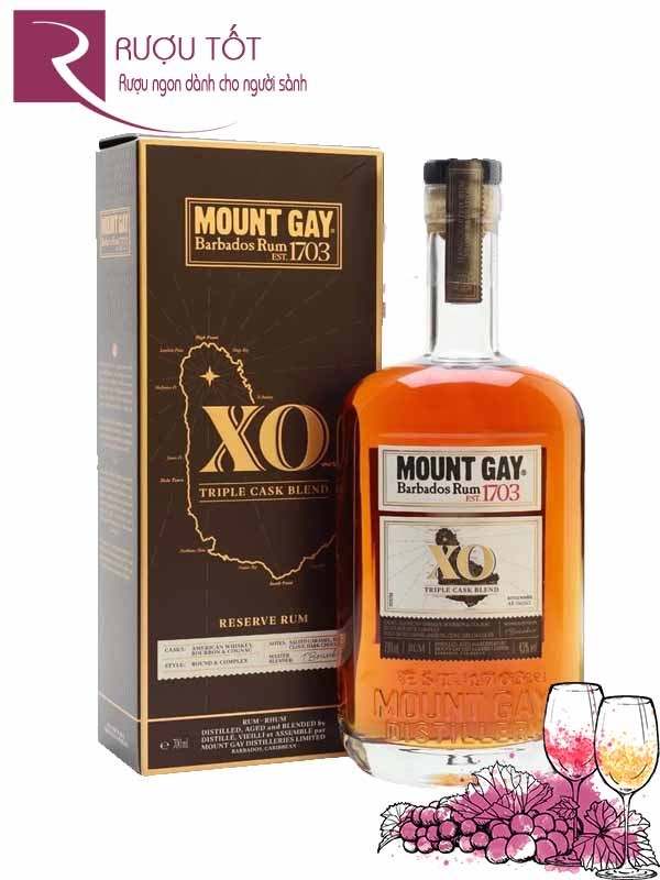 Rượu Mount Gay XO Black Rum