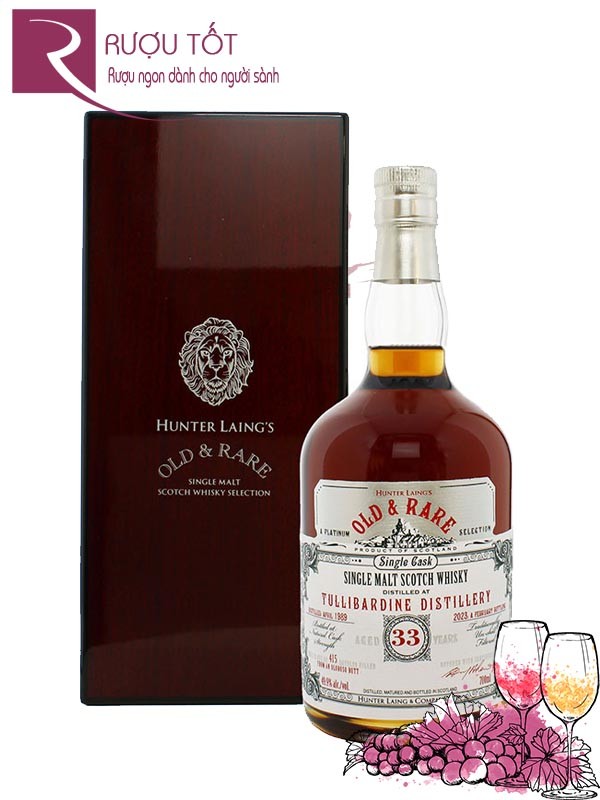 Rượu Old & Rare Tullibardine 33, 1989