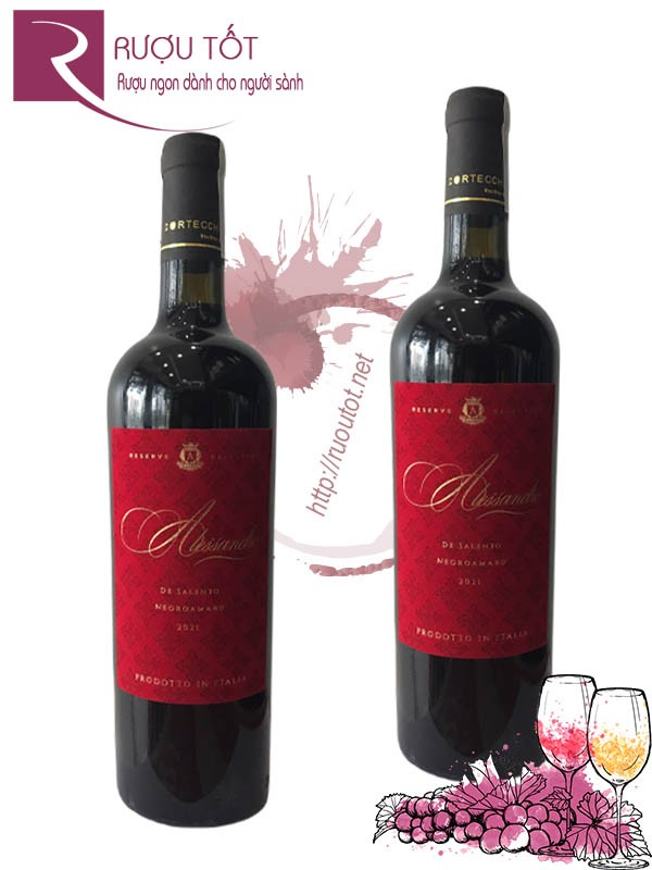 Rượu vang Alessandro Negroamaro Reserva Chính hãng