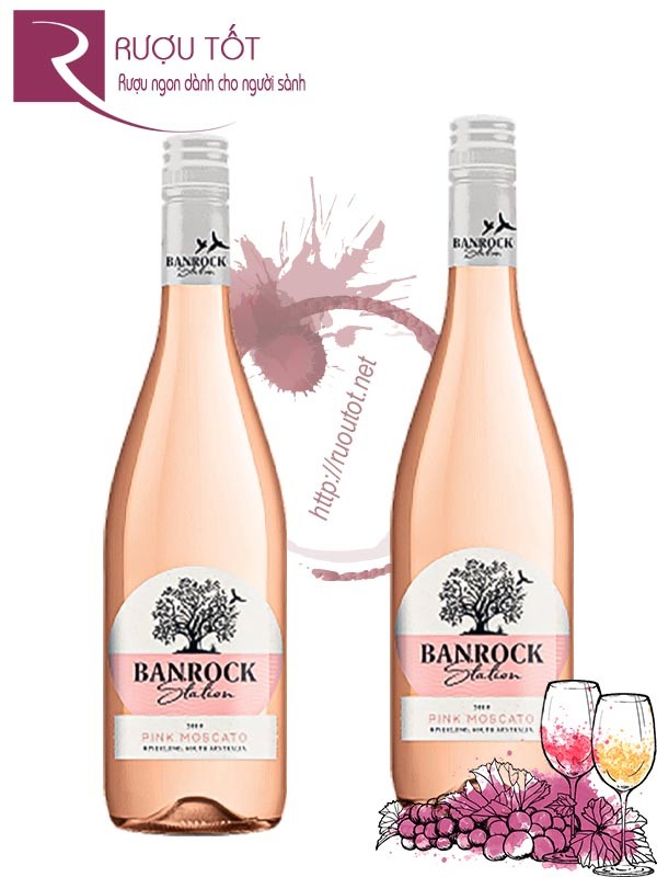 Vang Úc Banrock Station Moscato Pink