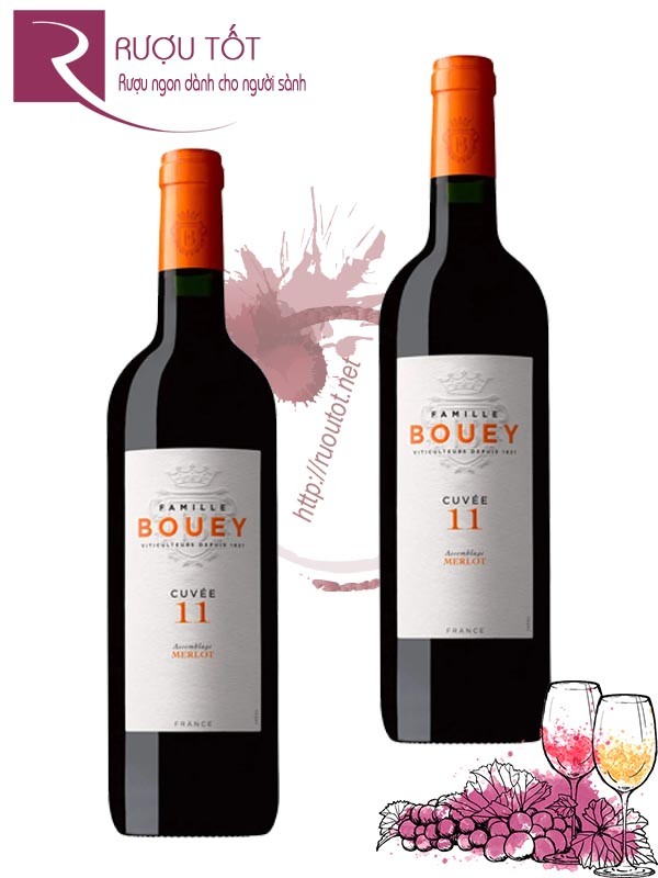 Rượu vang Famille Bouey Cuvee 11 Merlot