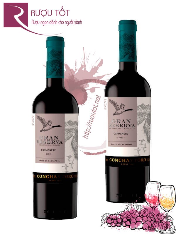 Rượu vang Gran Reserva Carmenere Concha Y Toro Cao cấp