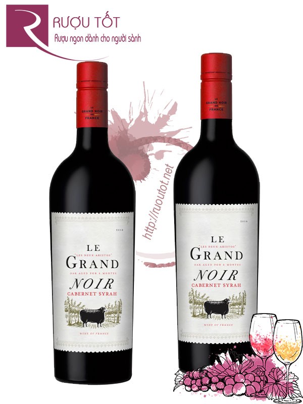 Rượu Vang Le Grand Noir Cabernet Syrah