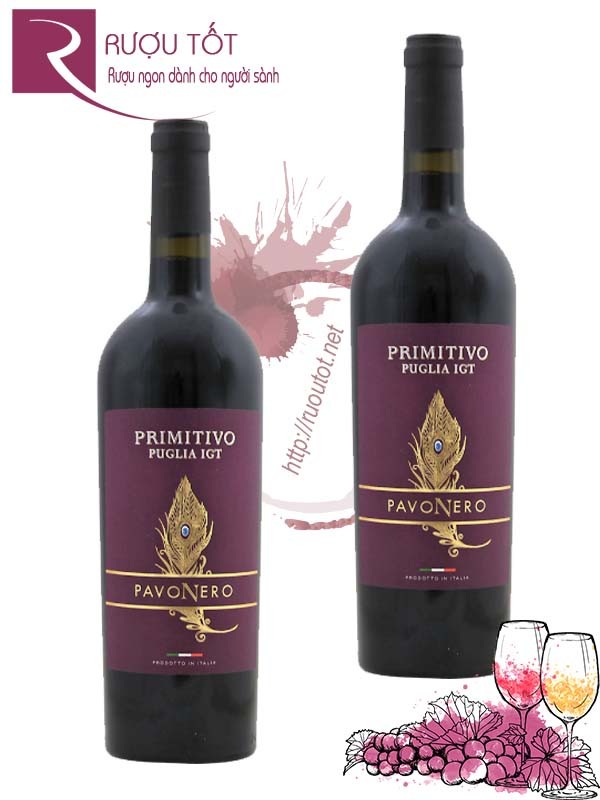 Rượu vang PavoNero Primitivo Puglia IGT