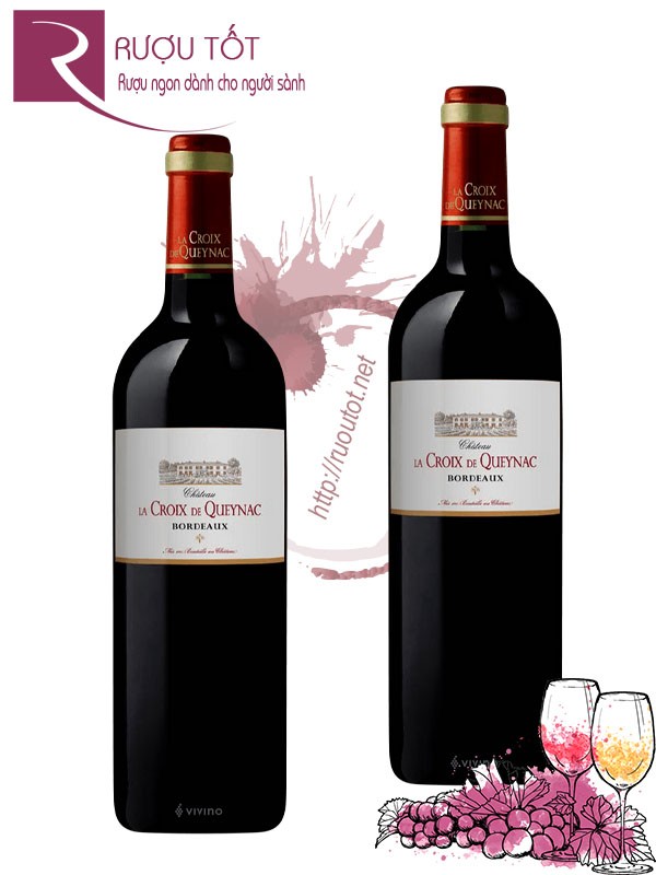 Vang Pháp Chateau La Croix de Queynac Bordeaux Thượng hạng