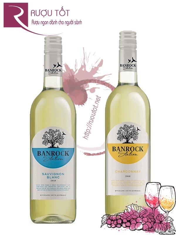 Vang Úc Banrock Station Chardonnay Sauvignon Blanc