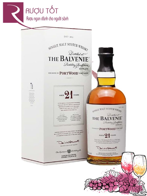 Rượu Balvenie 21 Portwood 40%