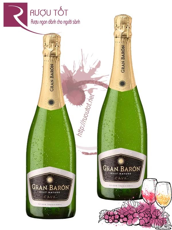 Rượu vang Gran Baron Cava Brut Nature