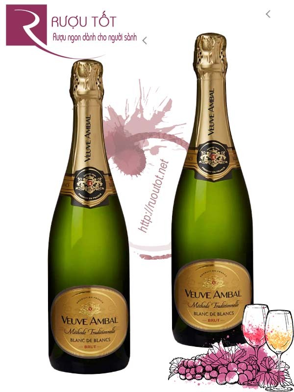 Vang Nổ Veuve Ambal Blanc de Blancs