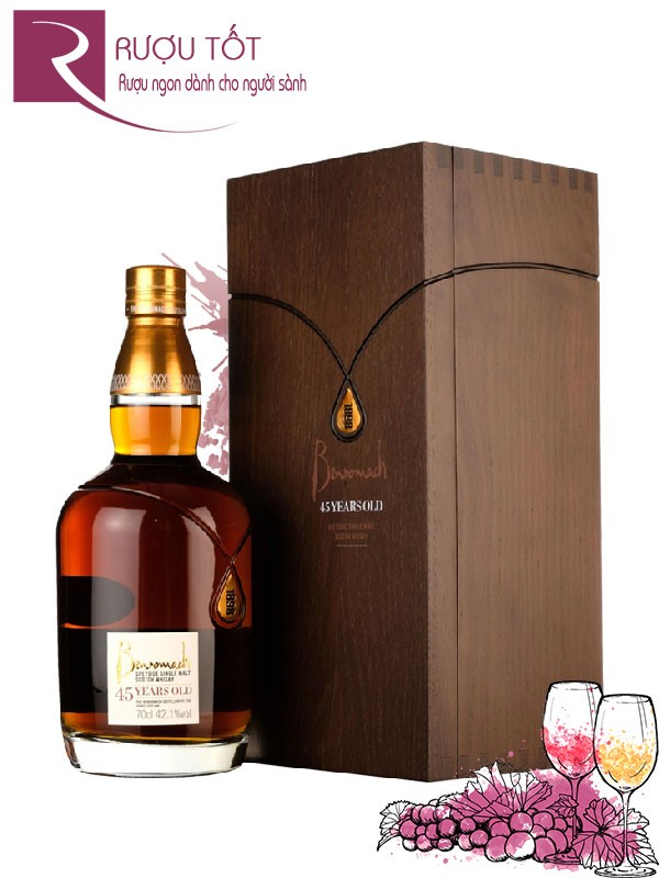 Rượu Whisky Benromach 45 Years Old 42,1%