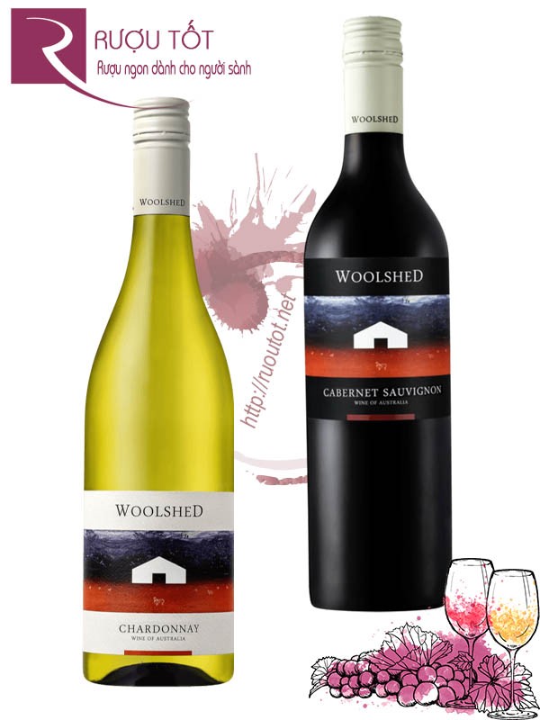 Rượu vang Woolshed Chardonnay - Cabernet Sauvignon