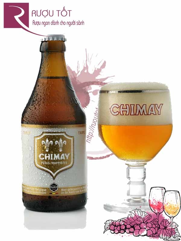 Bia Chimay trắng White 8% Bỉ - chai 330 ml Limited