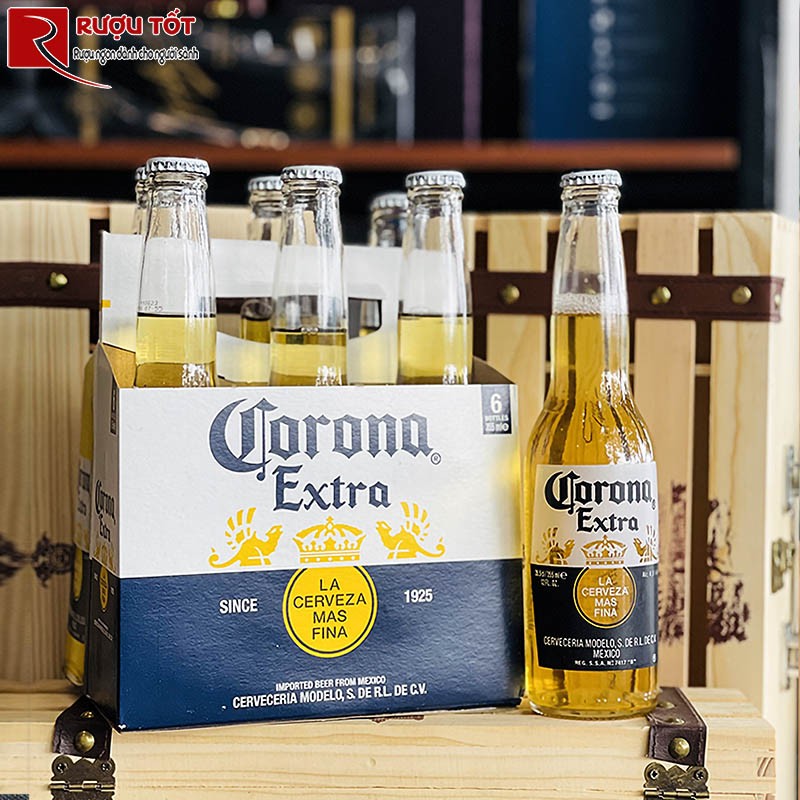 Bia Corona Extra 4.6% Mexico – Chai 355ml